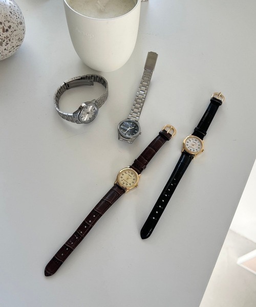 Me%（ミィパーセント）の「CASIOFLカタオシウオッチ 322499（アナログ腕時計・レディース・ブラウン/ブラック・FREE）」の6枚目の写真