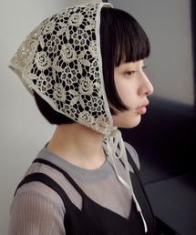 GOLDY | ローズ エンブロイダリー バブーシュカ(その他ヘアアクセサリー)