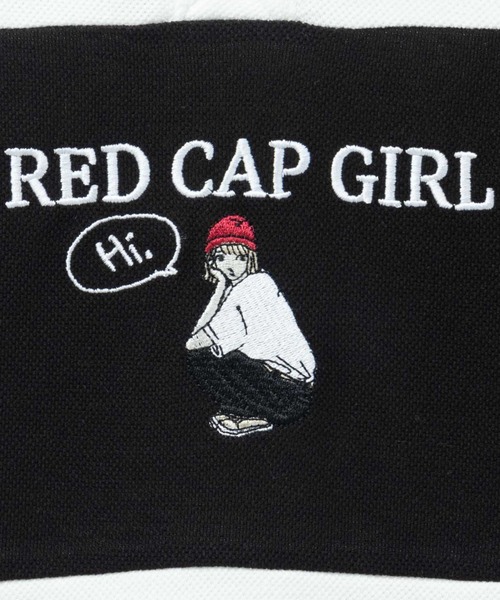 Red Cap Girl(レッドキャプガール)の「RED CAP GIRL T/C鹿の子切替ポロシャツ(ポロシャツ・メンズ・ネイビー/ブラック/ホワイト・M/L)」の5枚目の写真