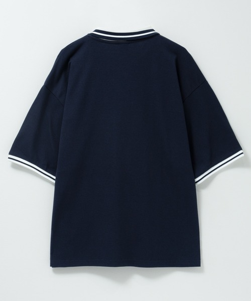 Red Cap Girl(レッドキャプガール)の「RED CAP GIRL T/C鹿の子切替ポロシャツ(ポロシャツ・メンズ・ネイビー/ブラック/ホワイト・M/L)」の8枚目の写真