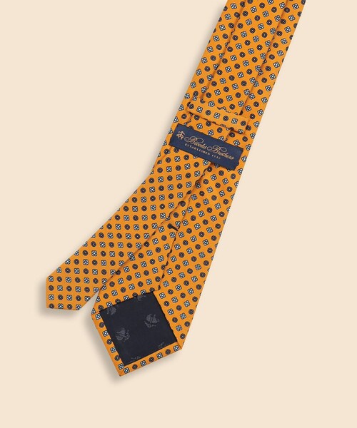 【今季完売品】Brooks Brothers シルクカルザイタイ BROOKS BROTHERS ネクタイ シルク フラワーモチーフ ジャカード