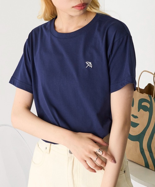 Arnie Arnold Palmer(アーニーアーノルドパーマー)の「【Arnie Arnold Palmer】8051573 天竺ワンポイントTシャツ(Tシャツ/カットソー・レディース・チャコールグレー/オートミール/ネイビー・M/L)」の3枚目の写真