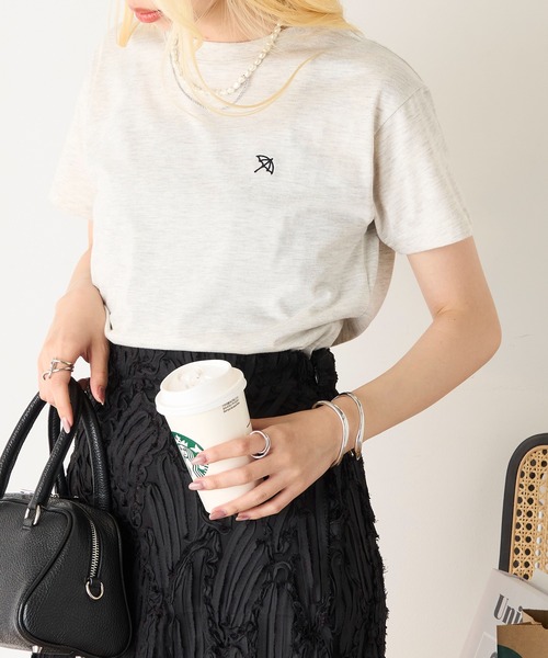 Arnie Arnold Palmer(アーニーアーノルドパーマー)の「【Arnie Arnold Palmer】8051573 天竺ワンポイントTシャツ(Tシャツ/カットソー・レディース・チャコールグレー/オートミール/ネイビー・M/L)」の19枚目の写真