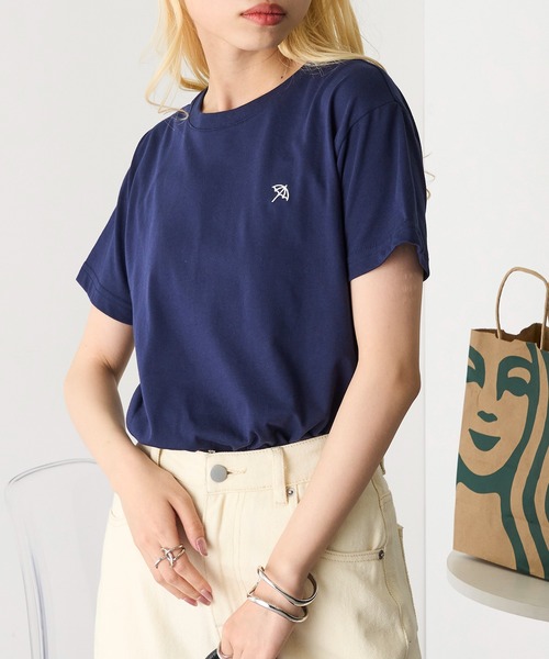 Arnie Arnold Palmer(アーニーアーノルドパーマー)の「【Arnie Arnold Palmer】8051573 天竺ワンポイントTシャツ(Tシャツ/カットソー・レディース・チャコールグレー/オートミール/ネイビー・M/L)」の13枚目の写真