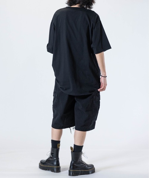 JOHN'S CLOSET（ジョンズクローゼット）の「【13】クラッシュカーゴショーツ（カーゴパンツ・メンズ・ブラック/グレー・LARGE/MEDIUM）」の11枚目の写真