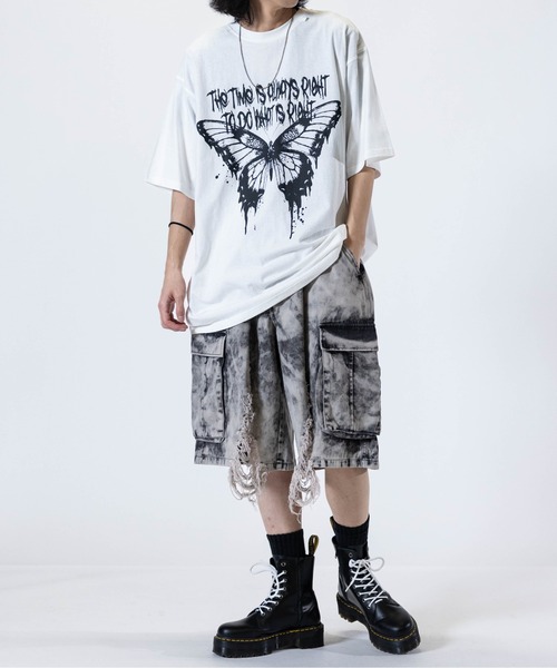 JOHN'S CLOSET（ジョンズクローゼット）の「【13】クラッシュカーゴショーツ（カーゴパンツ・メンズ・ブラック/グレー・LARGE/MEDIUM）」の18枚目の写真