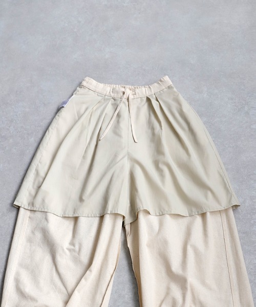 antiqua（アンティカ）の「リネンサーカスパンツ（その他パンツ・レディース・ネイビー/チャコールグレー/ナチュラル/ブラック/オレンジ・ONESIZE）」の21枚目の写真