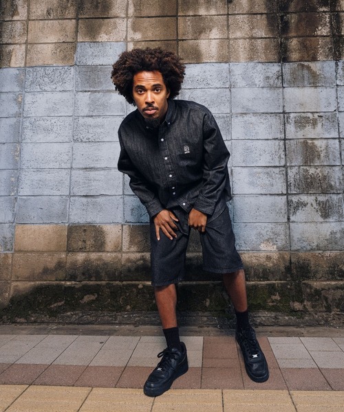 FIRST DOWN（ファーストダウン）の「11.5oz デニム バギーショーツ（デニムパンツ・メンズ・インディゴブルー/ブラック/ライトブルー・M/L/XL）」の5枚目の写真