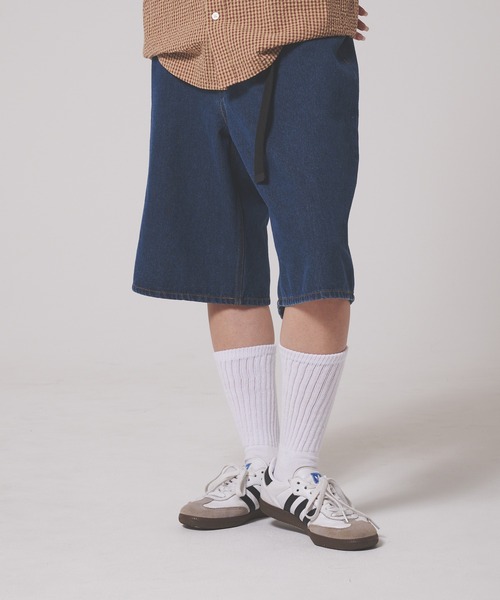 FIRST DOWN（ファーストダウン）の「11.5oz デニム バギーショーツ（デニムパンツ・メンズ・インディゴブルー/ブラック/ライトブルー・M/L/XL）」の16枚目の写真