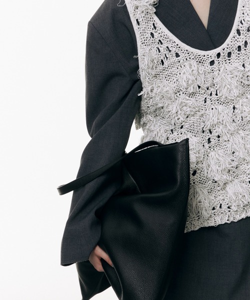 JOSE MOON（ジョゼムーン）の「BLOSSOM MOTIF KNIT/ブロッサムモチーフニット（ニット/セーター・レディース・ホワイト/ブラック・FREE）」の8枚目の写真