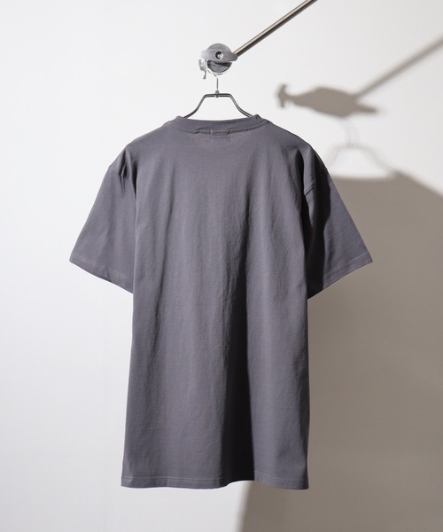 BIG MIKE(ビッグマイク)の「BIGMIKE Sunglasses Pocket Tee サングラスポケット ワイド半袖Tシャツ(Tシャツ/カットソー・メンズ・チャコール/ホワイト/グリーン/ブラック/インディゴブルー・L/M/XL)」の12枚目の写真