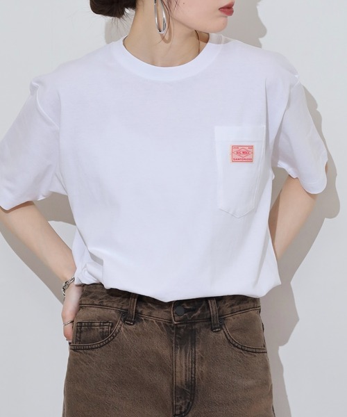 BIG MIKE(ビッグマイク)の「BIGMIKE Sunglasses Pocket Tee サングラスポケット ワイド半袖Tシャツ(Tシャツ/カットソー・メンズ・チャコール/ホワイト/グリーン/ブラック/インディゴブルー・L/M/XL)」の15枚目の写真