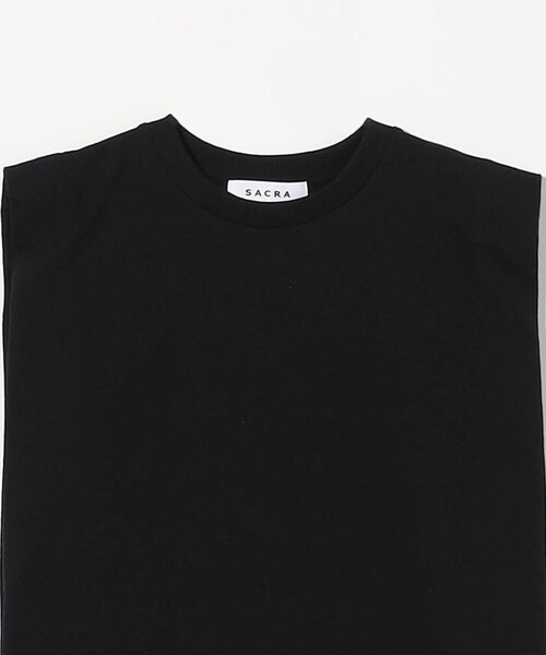 tシャツ 「SACRA」サイドスリット ノースリーブ カットソー レディース セール】＜SACRA＞サイドスリット ノースリーブ カットソー（T