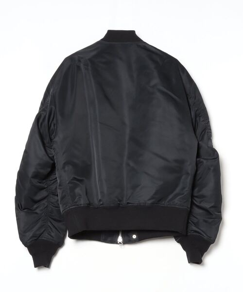 セール】NYLON TWILL DOUBLE FRONT BOMBER JACKET（MA-1）｜JOHN