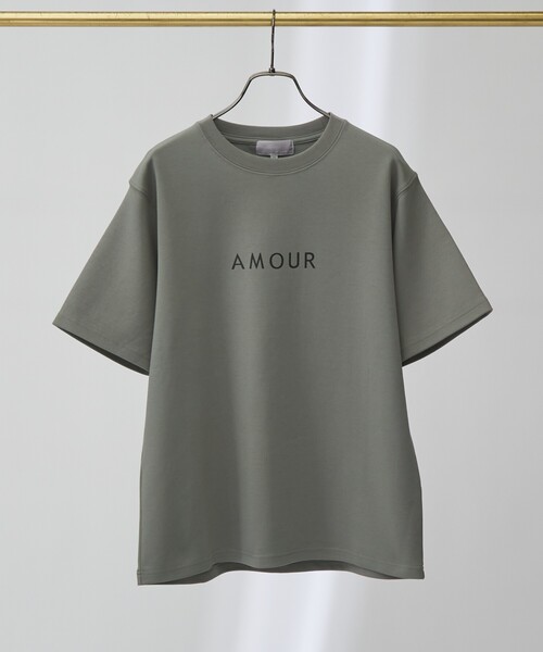 ABAHOUSE GRAY（アバハウスグレイ）の「【AMOUR】ベアポンチ ロゴ 半袖Tシャツ（Tシャツ/カットソー・メンズ・ホワイト/ブラック/グレー/グレイッシュベージュ・46/48）」の3枚目の写真
