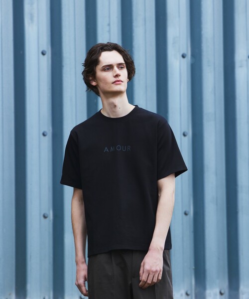 ABAHOUSE GRAY（アバハウスグレイ）の「【AMOUR】ベアポンチ ロゴ 半袖Tシャツ（Tシャツ/カットソー・メンズ・ホワイト/ブラック/グレー/グレイッシュベージュ・46/48）」の2枚目の写真