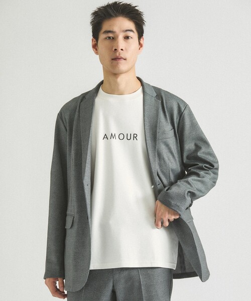 ABAHOUSE GRAY（アバハウスグレイ）の「【AMOUR】ベアポンチ ロゴ 半袖Tシャツ（Tシャツ/カットソー・メンズ・ホワイト/ブラック/グレー/グレイッシュベージュ・46/48）」の16枚目の写真