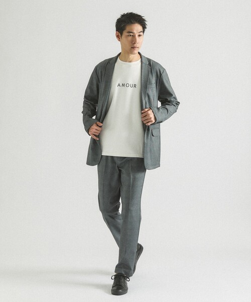 ABAHOUSE GRAY（アバハウスグレイ）の「【AMOUR】ベアポンチ ロゴ 半袖Tシャツ（Tシャツ/カットソー・メンズ・ホワイト/ブラック/グレー/グレイッシュベージュ・46/48）」の17枚目の写真