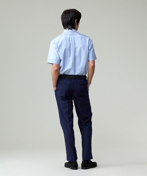 J.PRESS(ジェイプレス)の「品格とゆとりの調和【盛夏対応 / 洗える】リラックスセットアップ パンツ(その他パンツ・メンズ・ライトグレー系/ネイビー系・90/82/94/78/86)」の7枚目の写真