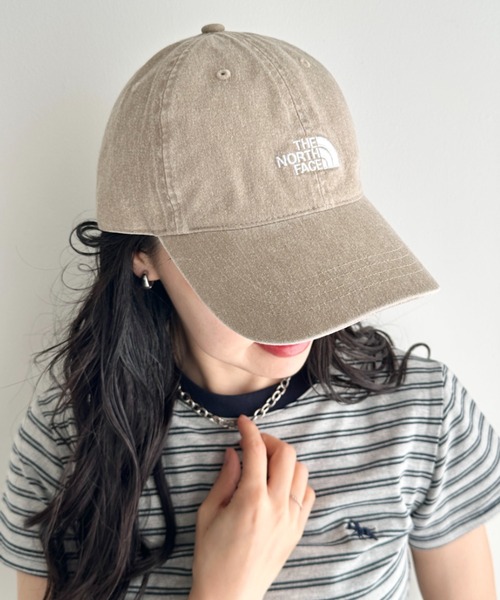 THE NORTH FACE(ザノースフェイス)の「国内未発売 THE NORTH FACE(ザ・ノースフェイス)/ワンポイント ロゴ刺繍 キャップ 帽子/LOGO BALL CAP(キャップ・レディース・ブラック/ピンク/ブルー/グレー/ライトグレー/ベージュ/ブラック系その他/アイボリー・FREE)」の7枚目の写真