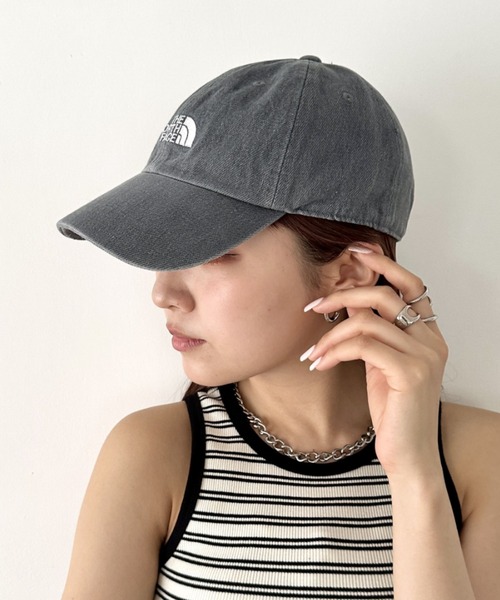 THE NORTH FACE(ザノースフェイス)の「国内未発売 THE NORTH FACE(ザ・ノースフェイス)/ワンポイント ロゴ刺繍 キャップ 帽子/LOGO BALL CAP(キャップ・レディース・ブラック/ピンク/ブルー/グレー/ライトグレー/ベージュ/ブラック系その他/アイボリー・FREE)」の9枚目の写真