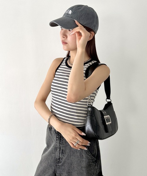 THE NORTH FACE(ザノースフェイス)の「国内未発売 THE NORTH FACE(ザ・ノースフェイス)/ワンポイント ロゴ刺繍 キャップ 帽子/LOGO BALL CAP(キャップ・レディース・ブラック/ピンク/ブルー/グレー/ライトグレー/ベージュ/ブラック系その他/アイボリー・FREE)」の15枚目の写真