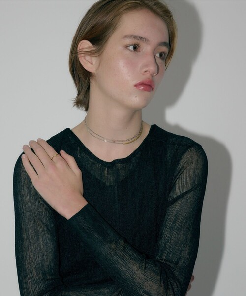 and cloud(アンドクラウド)の「Minimum Square Ring(リング・レディース・イエローゴールド/シルバー/ブラック・13号/11号/9号/15号)」の9枚目の写真