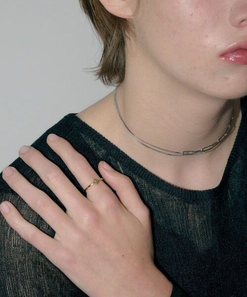 and cloud(アンドクラウド)の「Minimum Square Ring(リング・レディース・イエローゴールド/シルバー/ブラック・13号/11号/9号/15号)」の10枚目の写真