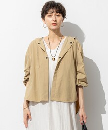 23区　ブルゾン　ジャケット　撥水　サイズ38 ナイロン2WAYストレッチ ノーカラー ブルゾン