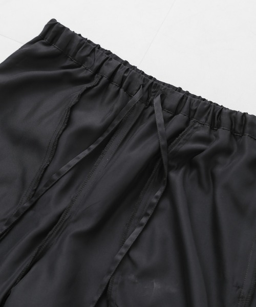 NANO universe（ナノユニバース）の「サイド切り替えレースパンツ（その他パンツ・レディース・ブラック/アイボリー/ブラウン・FREE）」の7枚目の写真