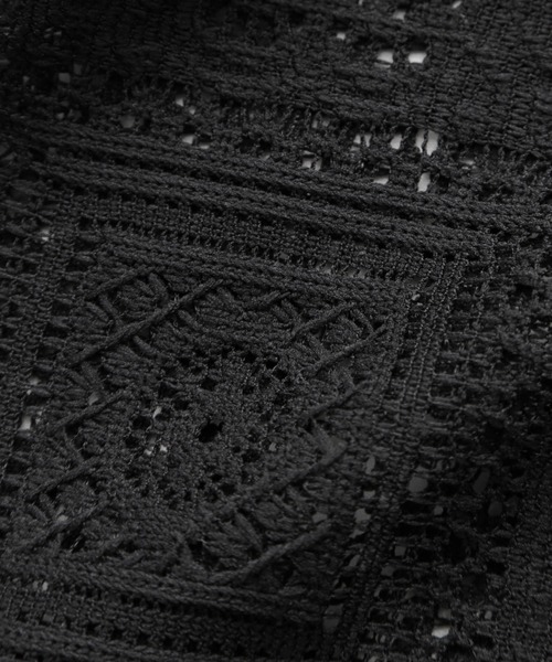 NANO universe（ナノユニバース）の「サイド切り替えレースパンツ（その他パンツ・レディース・ブラック/アイボリー/ブラウン・FREE）」の8枚目の写真