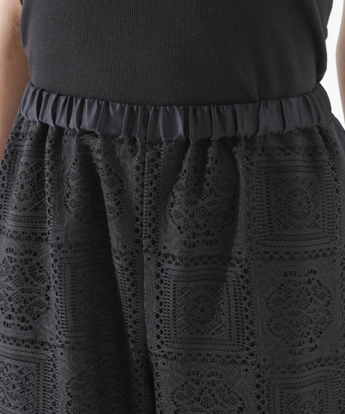NANO universe（ナノユニバース）の「サイド切り替えレースパンツ（その他パンツ・レディース・ブラック/アイボリー/ブラウン・FREE）」の14枚目の写真