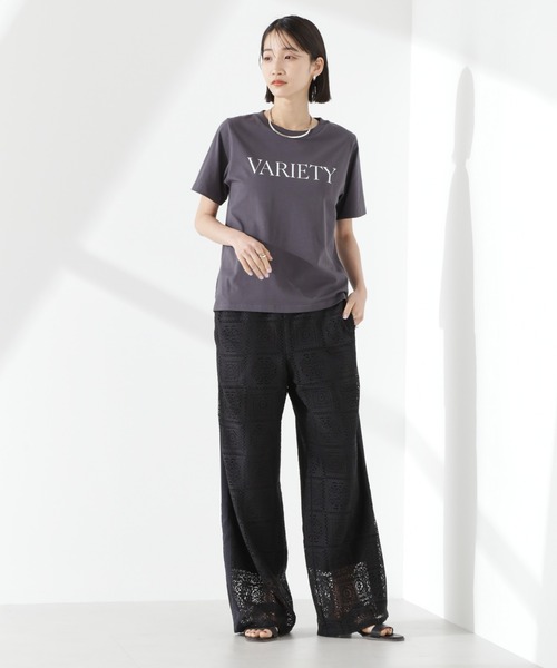 NANO universe（ナノユニバース）の「サイド切り替えレースパンツ（その他パンツ・レディース・ブラック/アイボリー/ブラウン・FREE）」の16枚目の写真