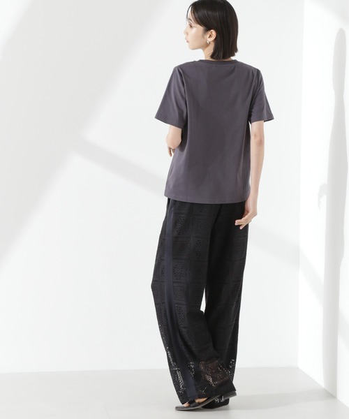 NANO universe（ナノユニバース）の「サイド切り替えレースパンツ（その他パンツ・レディース・ブラック/アイボリー/ブラウン・FREE）」の17枚目の写真