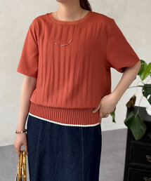 Chez toi | スリムプリーツ切替ブラウス(シャツ/ブラウス)