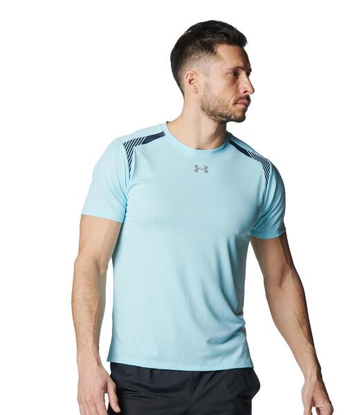 UNDER ARMOUR(アンダーアーマー)の「UAローンチ エリート ベント ショートスリーブ Tシャツ(ランニング/メンズ)(Tシャツ/カットソー・メンズ・ブルー系・M/XL/L/2XL/S)」の1枚目の写真