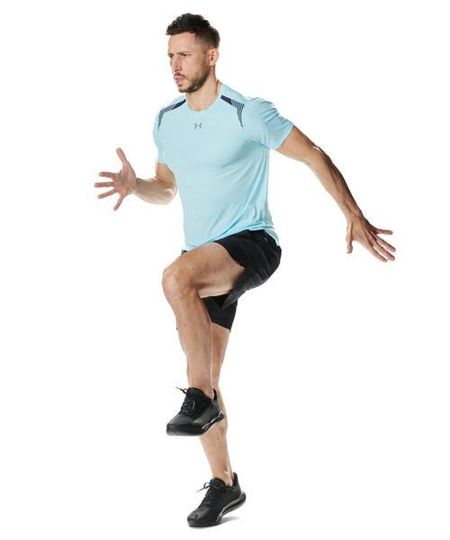 UNDER ARMOUR(アンダーアーマー)の「UAローンチ エリート ベント ショートスリーブ Tシャツ(ランニング/メンズ)(Tシャツ/カットソー・メンズ・ブルー系・M/XL/L/2XL/S)」の6枚目の写真