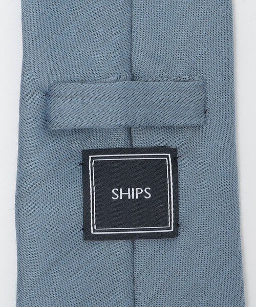 SHIPS(シップス)の「SHIPS: リネン シルク ソリッド ネクタイ(ネクタイ・メンズ・グレー系その他/スカイブルー/ネイビー・4)」の5枚目の写真