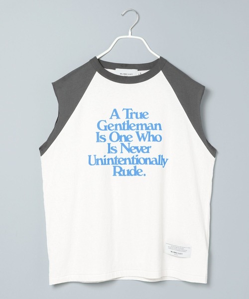 niko and...(ニコアンド)の「【WILLIAM B.ELIOTT】ノースリーブラグランプルオーバー(Tシャツ/カットソー・レディース・オフホワイト/ブラウン・MEDIUM/LARGE)」の2枚目の写真