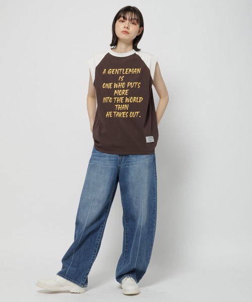 niko and...(ニコアンド)の「【WILLIAM B.ELIOTT】ノースリーブラグランプルオーバー(Tシャツ/カットソー・レディース・オフホワイト/ブラウン・MEDIUM/LARGE)」の10枚目の写真