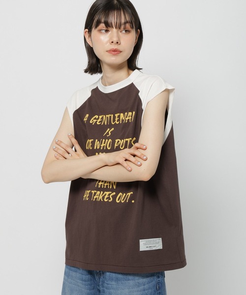 niko and...(ニコアンド)の「【WILLIAM B.ELIOTT】ノースリーブラグランプルオーバー(Tシャツ/カットソー・レディース・オフホワイト/ブラウン・MEDIUM/LARGE)」の12枚目の写真