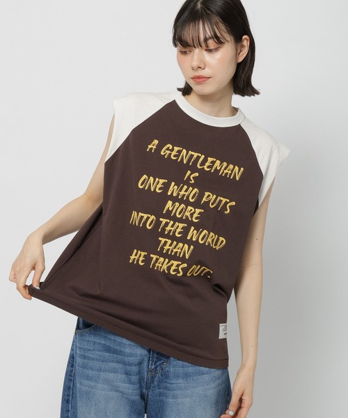 niko and...(ニコアンド)の「【WILLIAM B.ELIOTT】ノースリーブラグランプルオーバー(Tシャツ/カットソー・レディース・オフホワイト/ブラウン・MEDIUM/LARGE)」の13枚目の写真