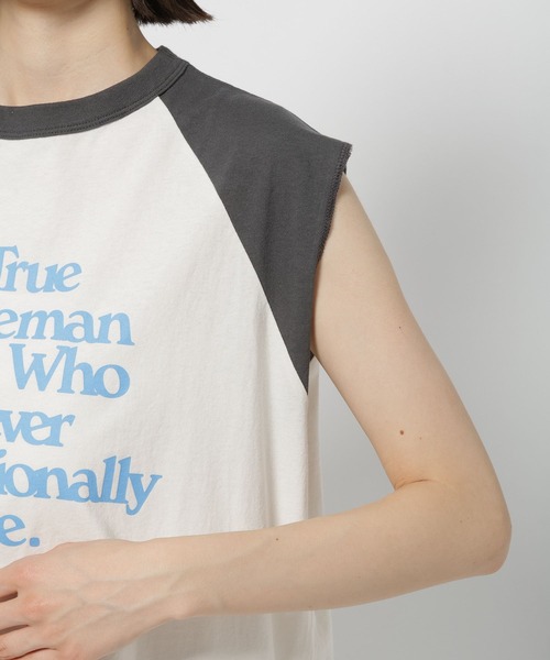 niko and...(ニコアンド)の「【WILLIAM B.ELIOTT】ノースリーブラグランプルオーバー(Tシャツ/カットソー・レディース・オフホワイト/ブラウン・MEDIUM/LARGE)」の19枚目の写真