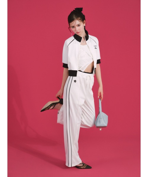 LILY BROWN（リリーブラウン）の「【LILY BROWN×MARY QUANT】ハーフスリーブトラックジャケット（その他アウター・レディース・ホワイト/レッド/ネイビー・FREE）」の9枚目の写真