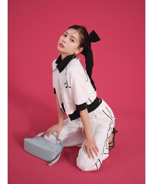 LILY BROWN（リリーブラウン）の「【LILY BROWN×MARY QUANT】ハーフスリーブトラックジャケット（その他アウター・レディース・ホワイト/レッド/ネイビー・FREE）」の10枚目の写真