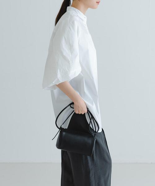 URBAN RESEARCH（アーバンリサーチ）の「イレギュラーヘムスタンドカラーブラウス（シャツ/ブラウス・レディース・オフホワイト/グレー系その他/ブルー系その他・FREE）」の8枚目の写真