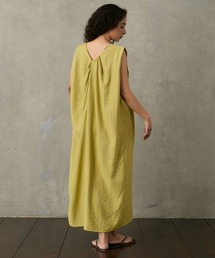 Back design relaxed sleeveless long one-piece / バックデザイン リラックス ノースリーブ ロング ワンピース