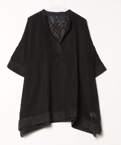 シアージャカードスクエアポンチョ（シャツ/ブラウス）｜terrace