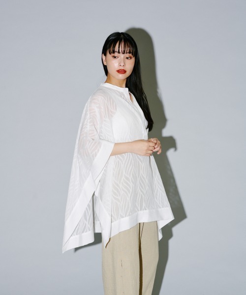 シアージャカードスクエアポンチョ（シャツ/ブラウス）｜terrace