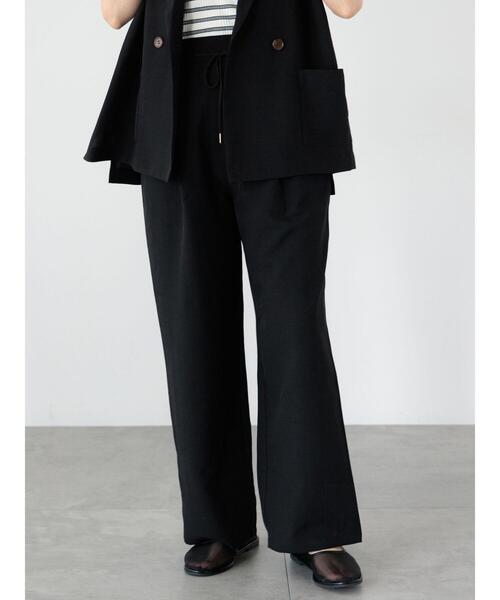 Lugnoncure（ルノンキュール）の「麻調ストレートパンツ《2025summer catalog item》（その他パンツ・レディース・ベージュ/ブラック/オレンジ・F）」の4枚目の写真